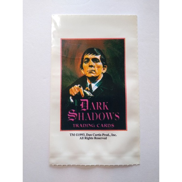 Dark Shadows Trading Cards Plastic Bag 1993 Barnabas Collins Dracula Vampire - Picture 4 of 5